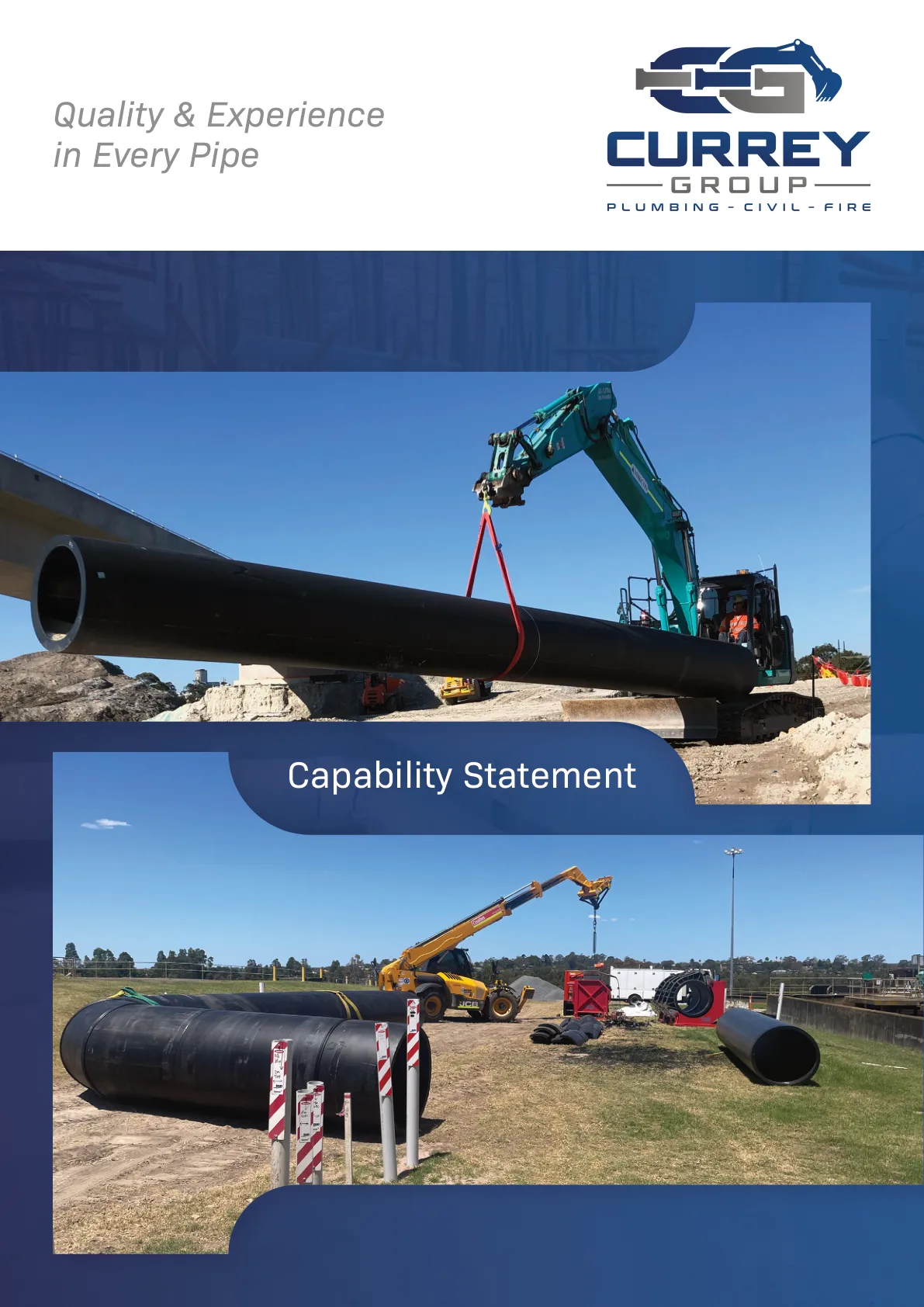 Currey Group Capability Statement — front cover